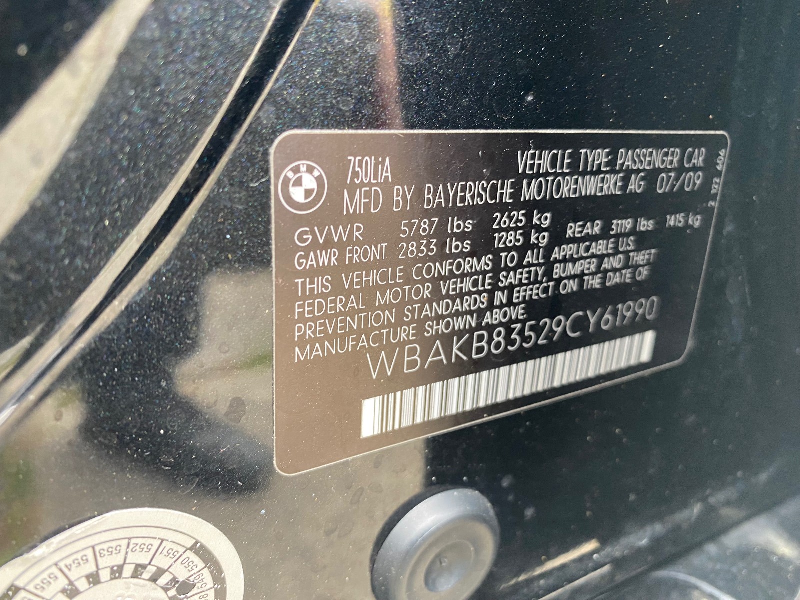 2009 BMW  750Li 659